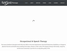 Tablet Screenshot of kidsspottherapy.com